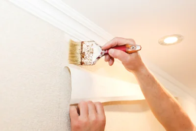 Pose de papier peint à Tolla — revêtements muraux et toiles de verre